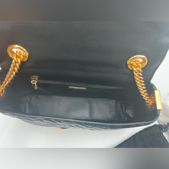 ❌❌SOLD! $3490 Fendi Baguette Medium Midi FF Leather Black Chain Shoulder Bag - Picture 14 of 16